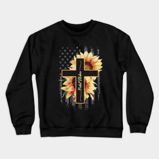 Postal Worker American Flag- Sunflower Crewneck Sweatshirt